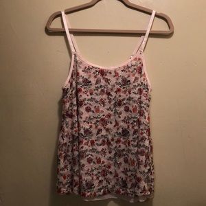 Floral lace cami